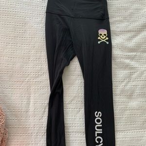 Lululemon align pant with SoulCycle and skull